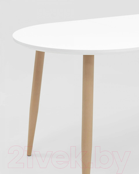 Изображение товара Обеденный стол Stool Group Берген раскладной 120-180x80 / DT-95-120 (белый)