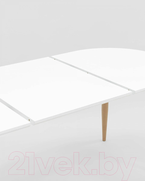 Изображение товара Обеденный стол Stool Group Берген раскладной 120-180x80 / DT-95-120 (белый)