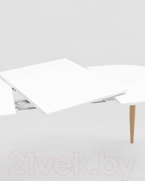 Изображение товара Обеденный стол Stool Group Берген раскладной 120-180x80 / DT-95-120 (белый)