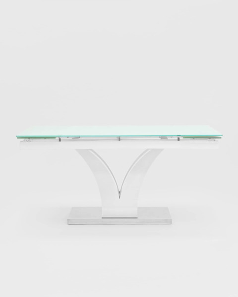 Изображение товара Обеденный стол Stool Group Верона раскладной 160-220x90 / DT-43-160-HGW (глянцевый белый)