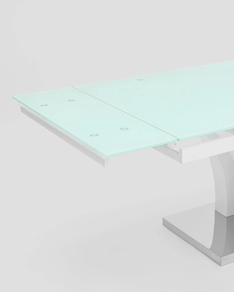 Изображение товара Обеденный стол Stool Group Верона раскладной 160-220x90 / DT-43-160-HGW (глянцевый белый)