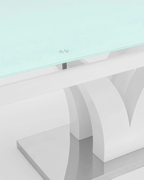 Изображение товара Обеденный стол Stool Group Верона раскладной 160-220x90 / DT-43-160-HGW (глянцевый белый)