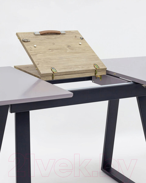 Изображение товара Обеденный стол Stool Group Детройт раскладной 120-160x80 / DT-935S-GR-120 (серый)