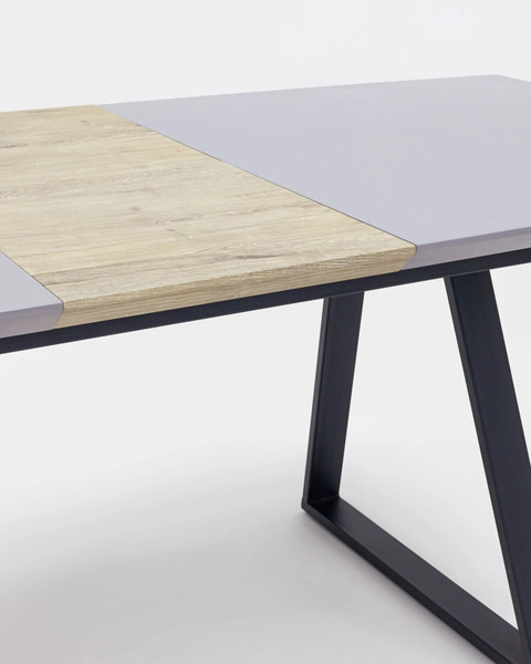 Изображение товара Обеденный стол Stool Group Детройт раскладной 160-200x90 / DT-935-GR-160 (серый)