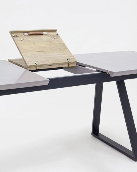 Изображение товара Обеденный стол Stool Group Детройт раскладной 160-200x90 / DT-935-GR-160 (серый)