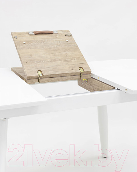 Изображение товара Обеденный стол Stool Group Чикаго 120-160x90 / DT-964S-W-120 (белый)