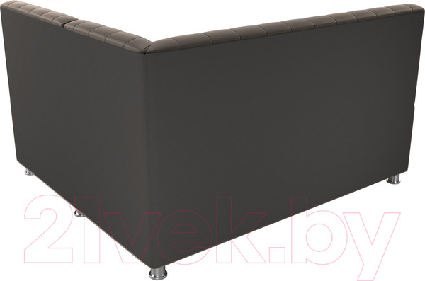 Изображение товара Уголок кухонный мягкий Лига Диванов Мирта 262 правый / 107590 (велюр, коричневый)