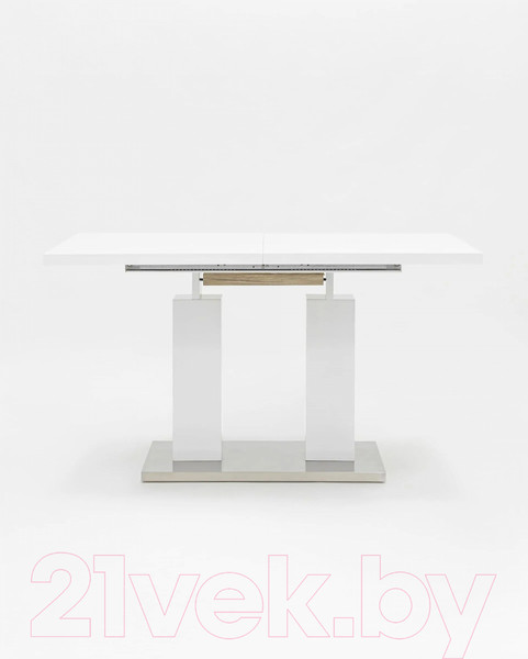 Изображение товара Обеденный стол Stool Group Сиэтл раскладной 140-180x90 / DT-963-HGW-140 (глянцевый белый)