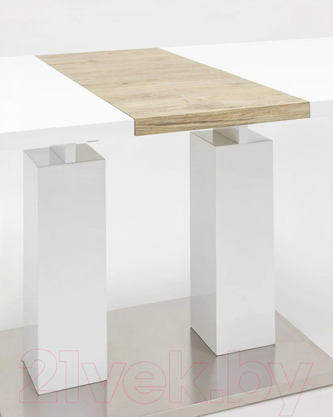 Изображение товара Обеденный стол Stool Group Сиэтл раскладной 140-180x90 / DT-963-HGW-140 (глянцевый белый)