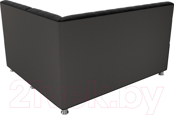 Изображение товара Уголок кухонный мягкий Лига Диванов Мирта 262 правый / 107593 (велюр, черный)