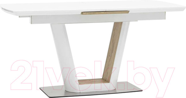 Изображение товара Обеденный стол Stool Group Атланта раскладной 160-200x90 / DT-951-HGW-160 (глянцевый белый)