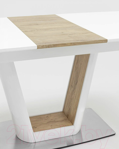 Изображение товара Обеденный стол Stool Group Атланта раскладной 160-200x90 / DT-951-HGW-160 (глянцевый белый)