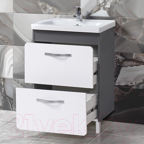 Изображение товара Тумба под умывальник Акваль Сеул 62 / СЕУЛ.62.10.27.N