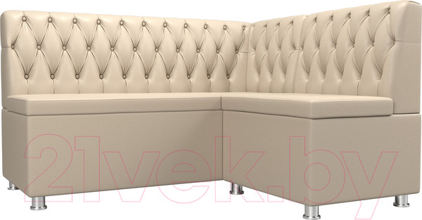 Изображение товара Уголок кухонный мягкий Лига Диванов Мирта 262 правый / 107605 (экокожа, бежевый)