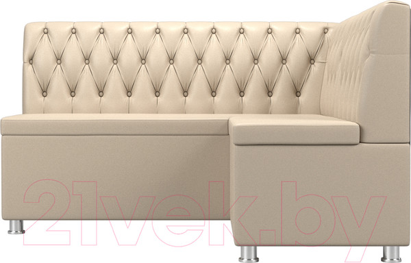 Изображение товара Уголок кухонный мягкий Лига Диванов Мирта 262 правый / 107605 (экокожа, бежевый)