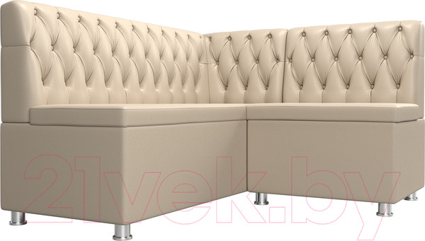 Изображение товара Уголок кухонный мягкий Лига Диванов Мирта 262 правый / 107605 (экокожа, бежевый)