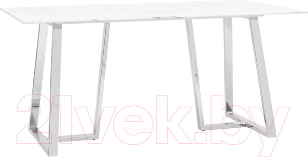 Изображение товара Обеденный стол Stool Group Даллас 160x90 / DT-923-W-160 (белый/стекло)