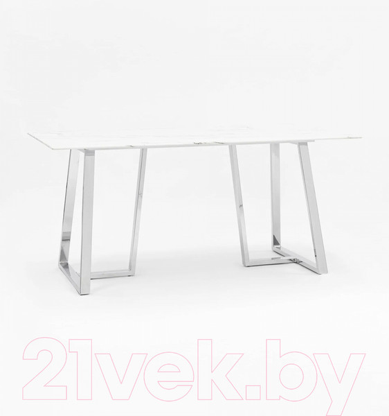 Изображение товара Обеденный стол Stool Group Даллас 160x90 / DT-923-W-160 (белый/стекло)