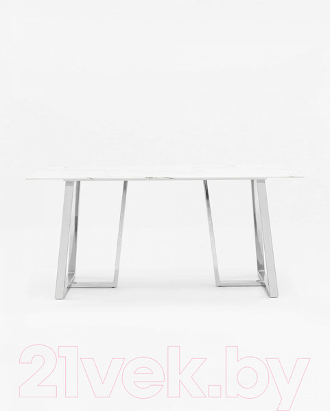 Изображение товара Обеденный стол Stool Group Даллас 160x90 / DT-923-W-160 (белый/стекло)