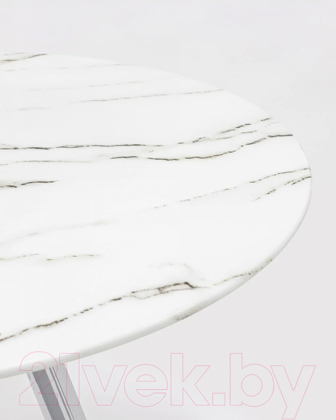 Изображение товара Обеденный стол Stool Group Хьюстон 100x100 / DT-954-W-100 (белый/стекло)