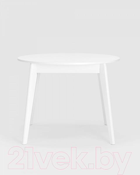 Изображение товара Обеденный стол Stool Group Rondo 100-135x100 / 80.557.01 605 (белый)