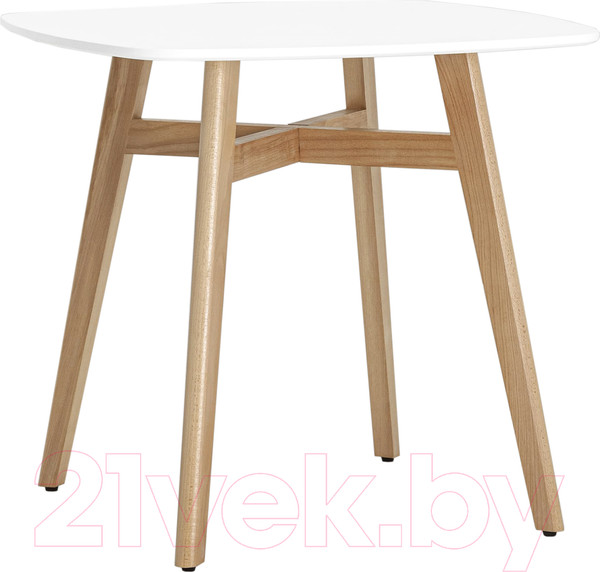 Изображение товара Обеденный стол Stool Group Target 80x80 / SL-691 (МДФ белый/бук)