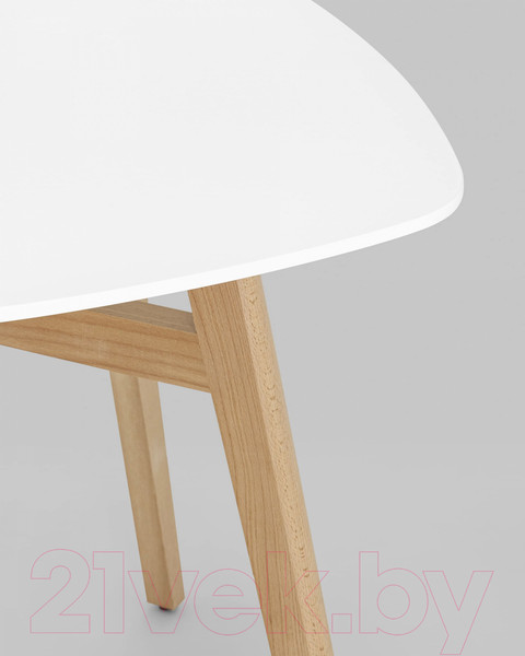 Изображение товара Обеденный стол Stool Group Target 80x80 / SL-691 (МДФ белый/бук)