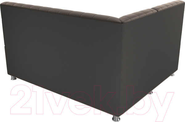 Изображение товара Уголок кухонный мягкий Лига Диванов Мирта 262 левый / 107590 (велюр, коричневый)