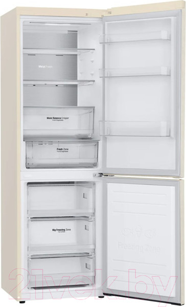 Изображение товара Холодильник с морозильником LG DoorCooling+ GA-B459MEQM