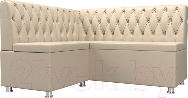 Изображение товара Уголок кухонный мягкий Лига Диванов Мирта 262 левый / 107605 (экокожа, бежевый)