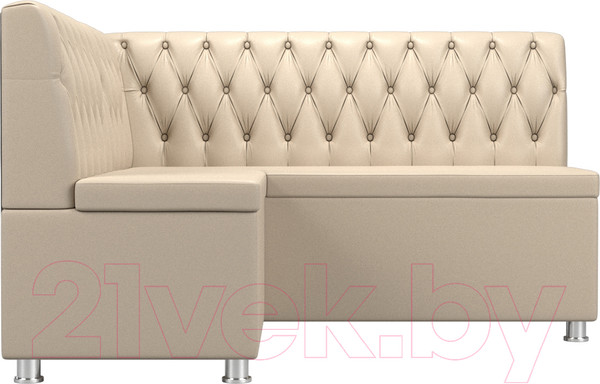 Изображение товара Уголок кухонный мягкий Лига Диванов Мирта 262 левый / 107605 (экокожа, бежевый)