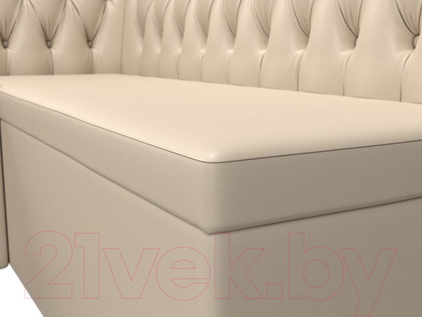 Изображение товара Уголок кухонный мягкий Лига Диванов Мирта 262 левый / 107605 (экокожа, бежевый)