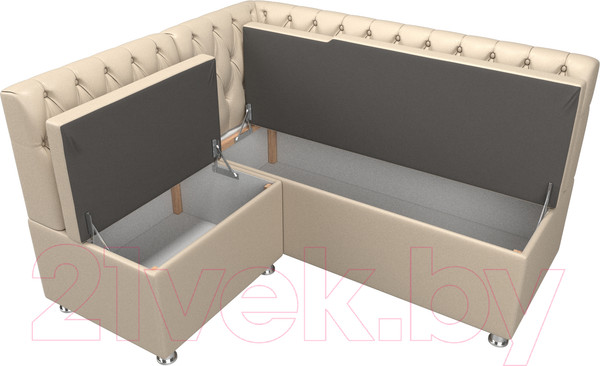 Изображение товара Уголок кухонный мягкий Лига Диванов Мирта 262 левый / 107605 (экокожа, бежевый)