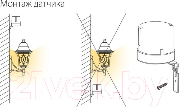 Изображение товара Датчик движения Elektrostandard 5500W IP44 / SNS-L-07 (белый)