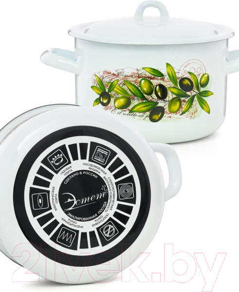 Изображение товара Кастрюля ЭСТЕТ Оливы Тосканы / ЭТ-72118