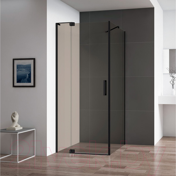 Изображение товара Душевой уголок Cezares SLIDER-AH-1-80-100/110-BR-NERO