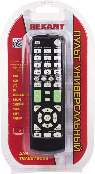 Изображение товара Универсальный пульт ДУ Rexant RX-E877/ 38-0015