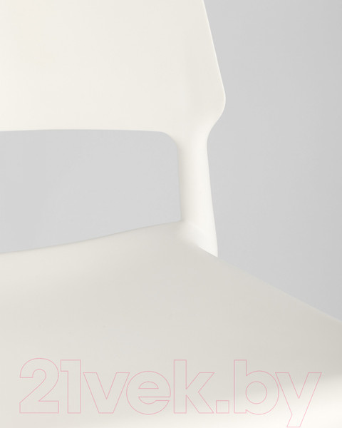 Изображение товара Стул Stool Group Bistro / 8086 (белый/деревянные ножки)