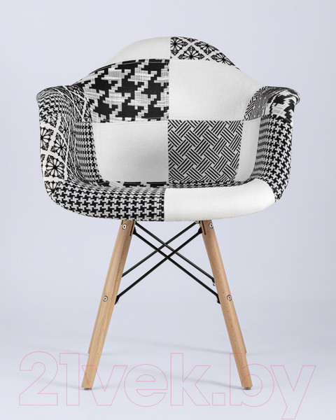 Изображение товара Стул Stool Group Eames / Y809 (пэчворк черный/белый)