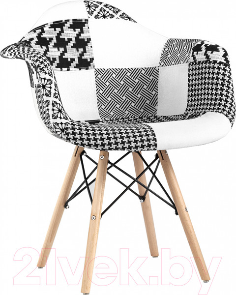 Изображение товара Стул Stool Group Eames / Y809 (пэчворк черный/белый)