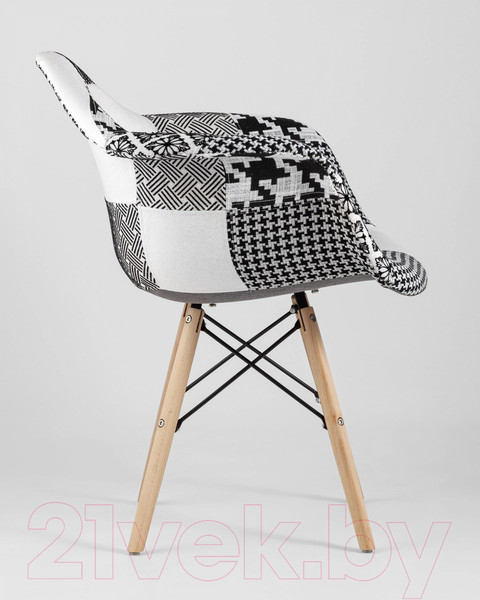 Изображение товара Стул Stool Group Eames / Y809 (пэчворк черный/белый)