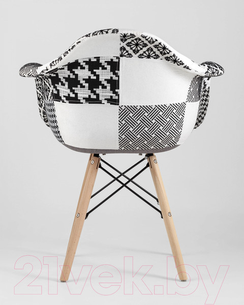 Изображение товара Стул Stool Group Eames / Y809 (пэчворк черный/белый)
