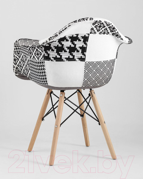 Изображение товара Стул Stool Group Eames / Y809 (пэчворк черный/белый)