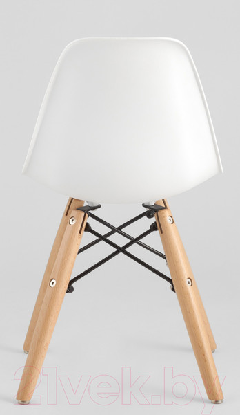 Изображение товара Стул детский Stool Group Eames Small / 8056S (белый/деревянные ножки)
