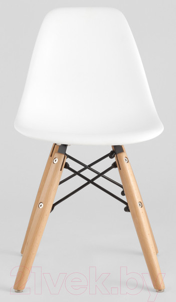 Изображение товара Стул детский Stool Group Eames Small / 8056S (белый/деревянные ножки)