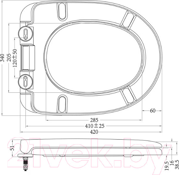 Изображение товара Сиденье для унитаза Acquasi AS863SC