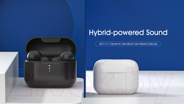 Изображение товара Беспроводные наушники QCY T11 (черный)