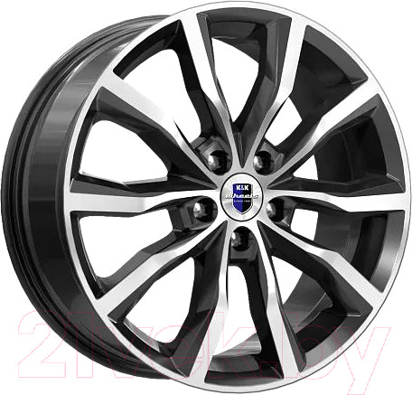 Изображение товара Литой диск K&K Портер 18x7.5" 5x114.3мм DIA 67.1мм ET 45мм Алмаз черный
