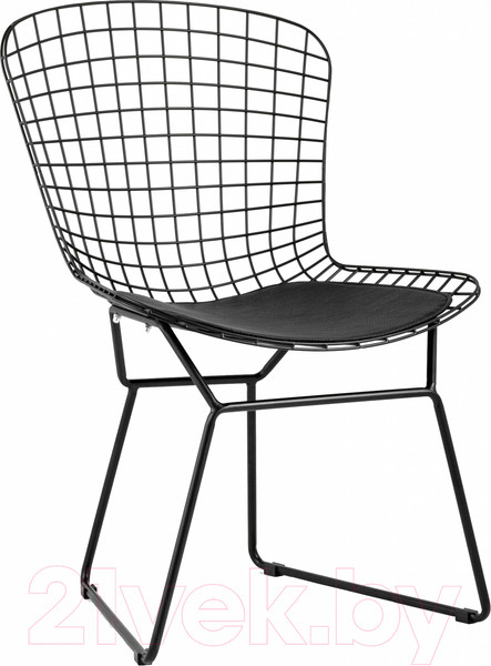 Изображение товара Стул Stool Group Bertoia / BTY-18-P6 BL/BL (черный с черной подушкой)