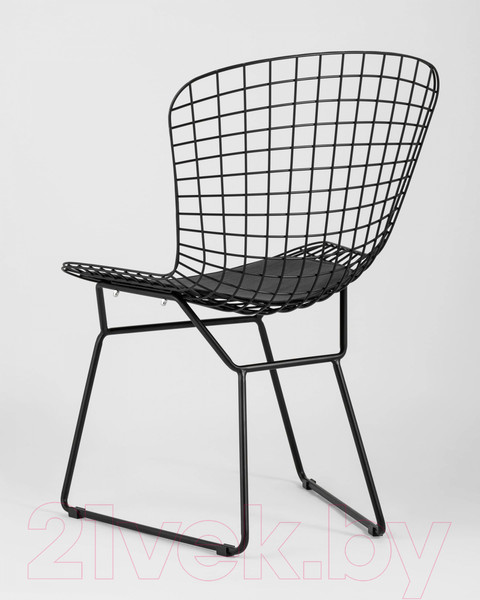 Изображение товара Стул Stool Group Bertoia / BTY-18-P6 BL/BL (черный с черной подушкой)